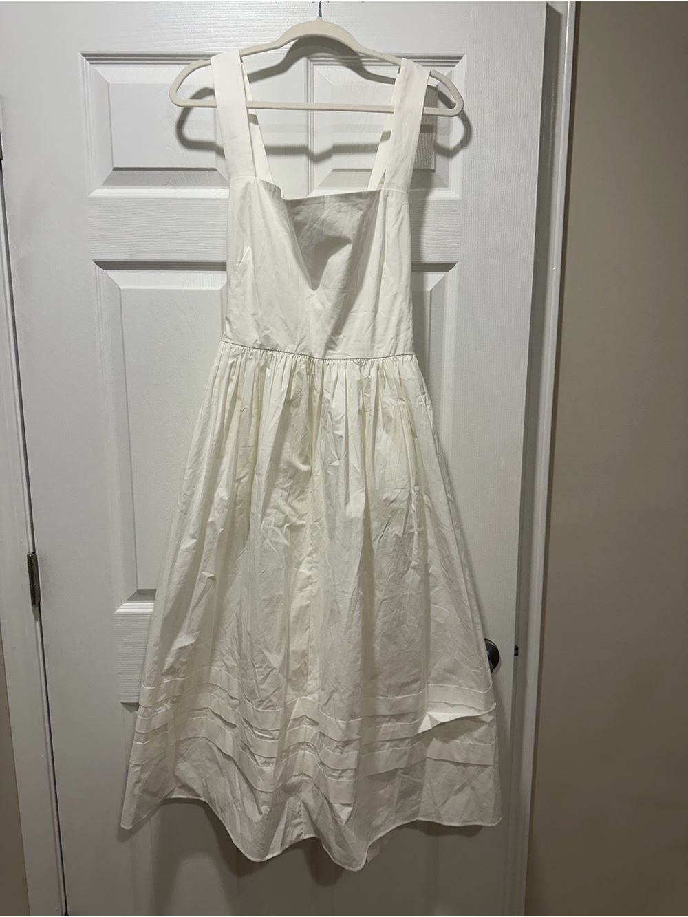 NWT Ivory J. Crew Apron Dress